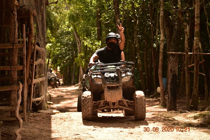 Jungle Adventure! ATV's (shared), Ziplining and Cenote Cancun & Playa Del Carmen - Extra charges can change the real price