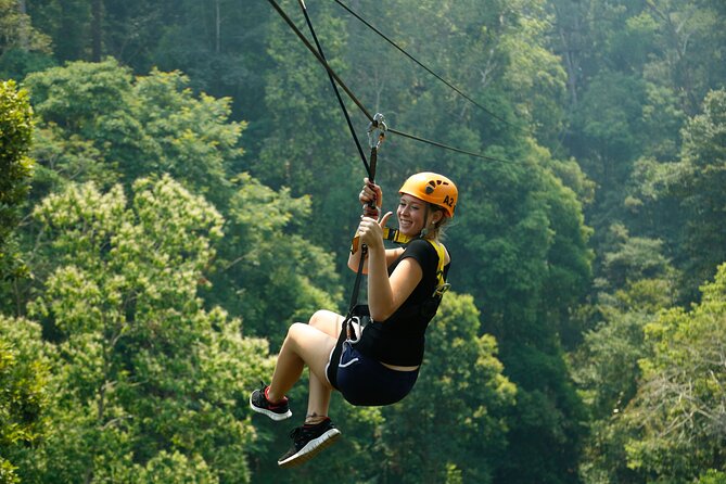 Jungle Flight Zipline Roller Coaster - Lunch at the base after the final line