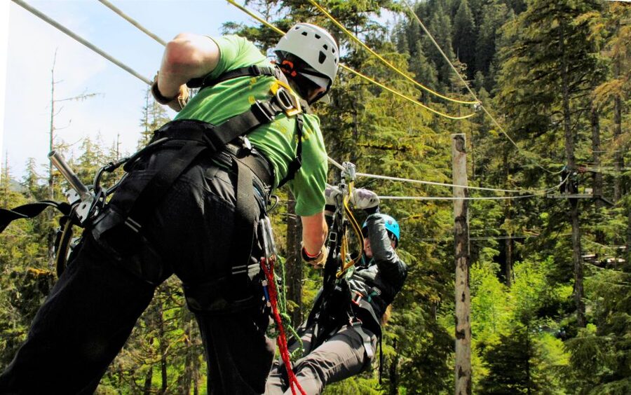 Ketchikan: Rainforest Canopy & Zipline Adventure - Totem poles, a sawmill, and working trades