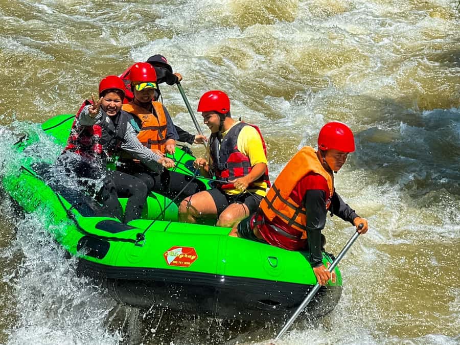 KhaoLak:ATV, ZipLine, & Rafting Adventure Monkey Cave Temple - Song Phraek River rafting: the day’s highlight