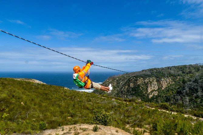 Knysna Ziplines Tour - The long cables are the highlight