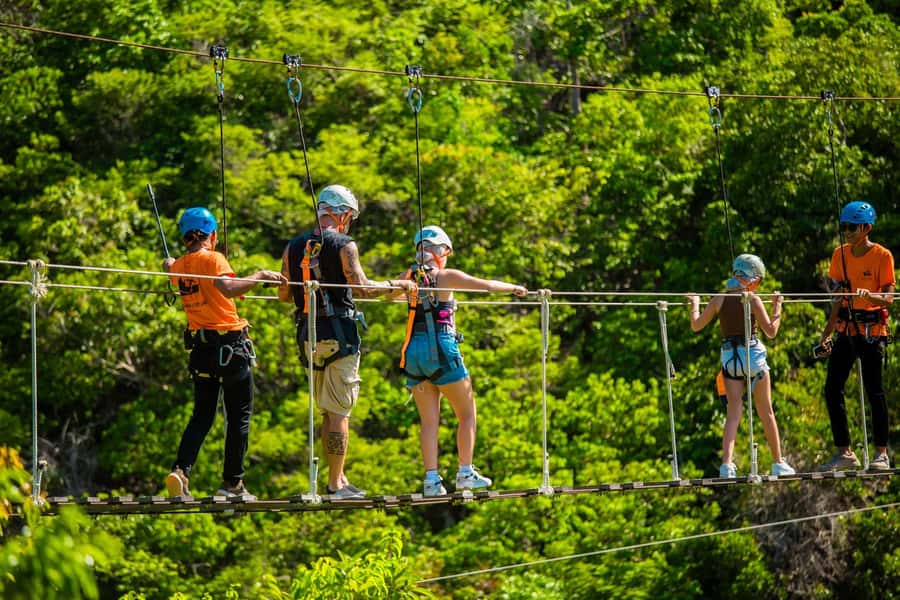 Ko Pha Ngan: Sky-High Zipline & Wang Sai Waterfall Views - Wang Sai Waterfall from above
