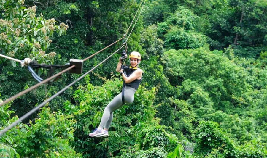 Ko Samui: Tree Bridge Jungle Zipline and Waterfall Adventure - The short walk to Tan Rua Waterfall