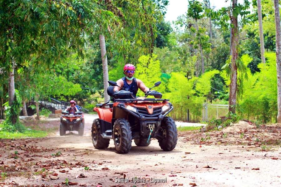 Koh Samui: ATV And Zipline Experience with Transfer - ATV riding through Lipa Noi