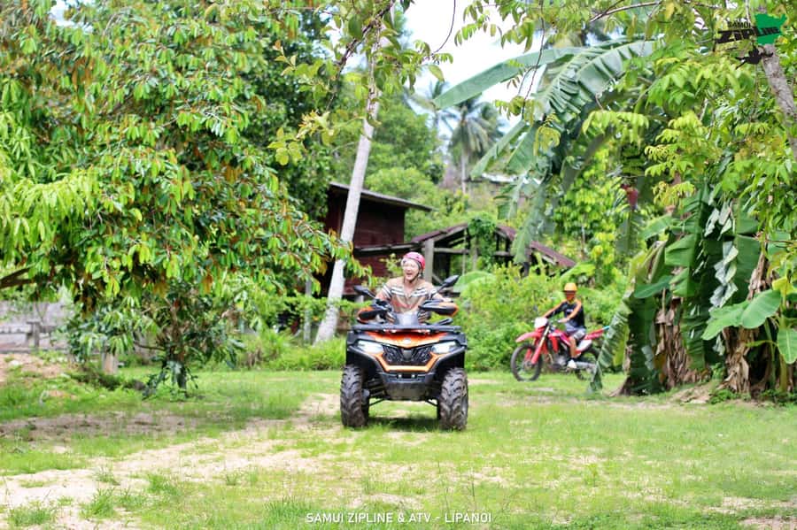 Koh Samui: ATV And Zipline Experience with Transfer - Ziplining above the treetops