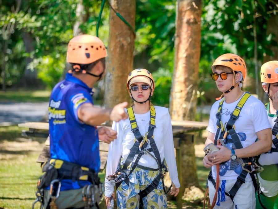 Koh Samui: Samui Zipline adventure and hotel pick up service - The 300-meter line is the main attraction