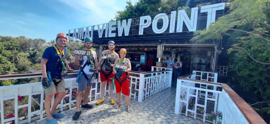 Koh Samui: Zipline Experience of Lamai Viewpoint - The real experience: a viewpoint visit with a short zipline