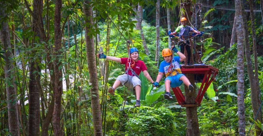 Krabi: Ultimate Zipline Games Challenge - Choosing between Program A, B, and A+B