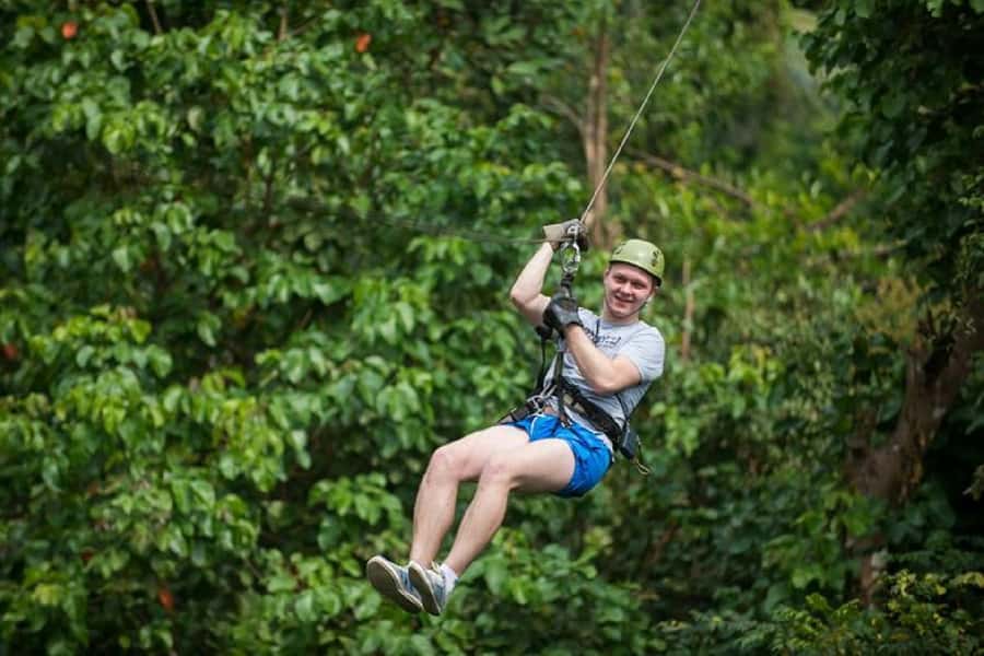 Krabi Zipline adventure - Private taxi pickup from Ao Nang or Krabi Town