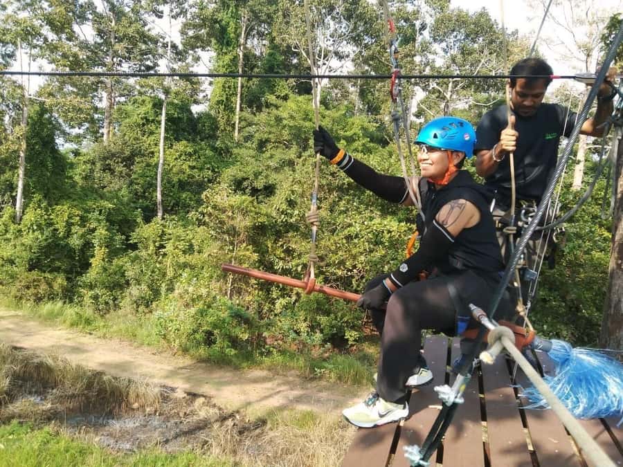Krabi Zipline adventure - The 11 ziplines and two-zone layout