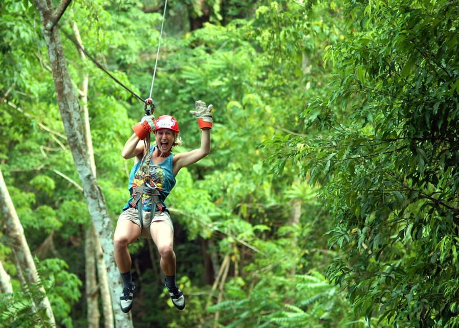 Krabi: Zipline, ATV & Top Rope Climbing Experience - Krabi’s rainforest from the treetops