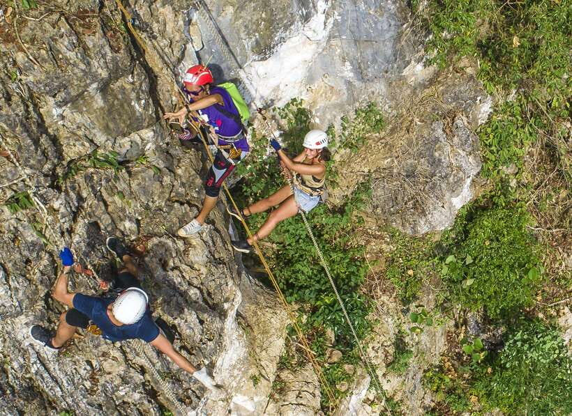 Krabi: Ziplining with Abseiling and Rock Climbing Options - Zone A starts with six zip lines