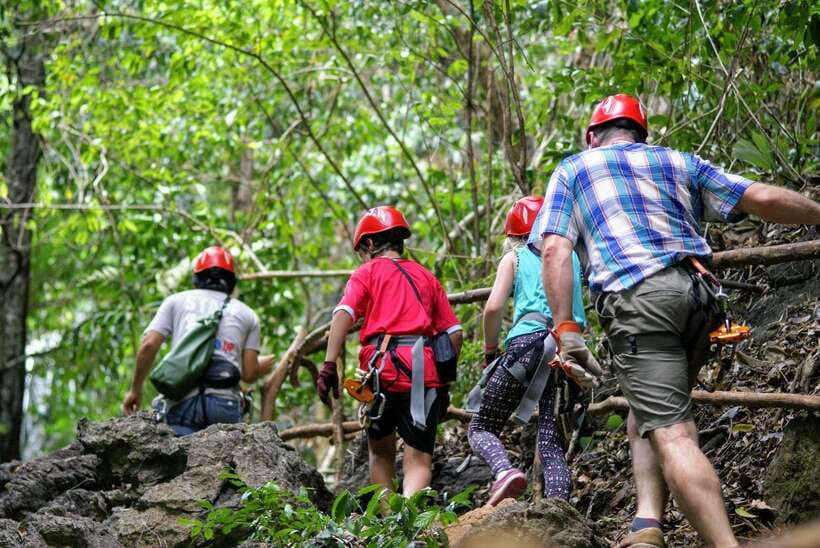Krabi: Ziplining with Abseiling and Rock Climbing Options - Zone B adds ladders and a 70-meter abseil
