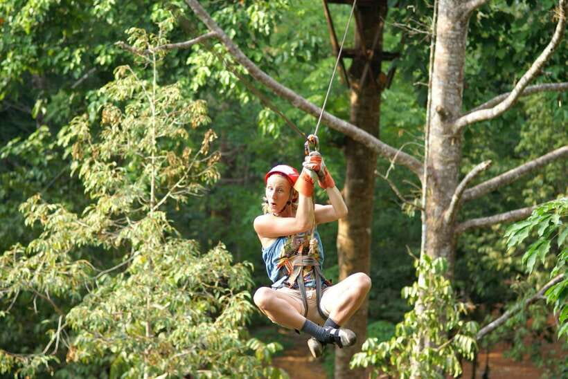Krabi: Ziplining with Abseiling and Rock Climbing Options - Rock climbing gives the day more substance
