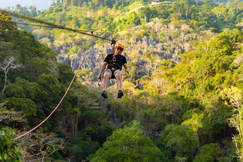 Kuang Si Waterfall, Tree Top Cafe, Ziplining - Who should book this experience?