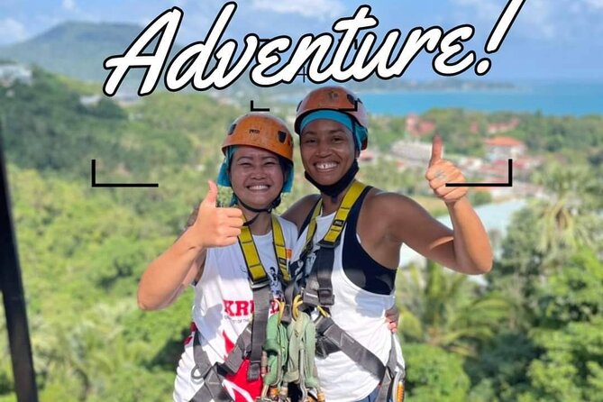 Lamai Viewpoint Zip lining with Cable Car and Panoramic View - The Funny Fish Spa is the odd little bonus