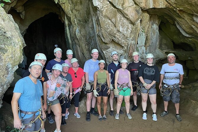 Largest Zipline in South Pacific & Cave Exploration in Nadi - The limestone cave stop near the hilltop