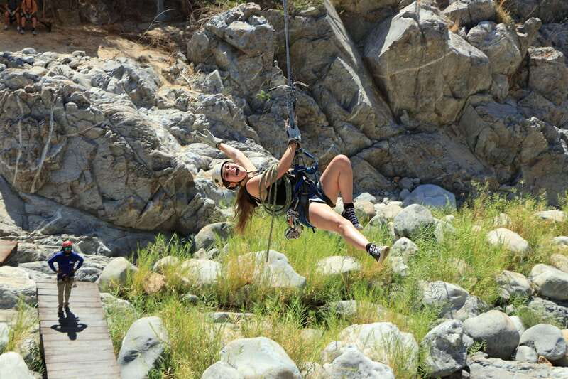 Los Cabos: Zip Lines and UTVs with Mexican Lunch and Drinks - The 500-meter final flight