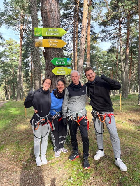 Madrid: Zip line circuits high in the trees - Zip lines, lianas, and unusual aerial games