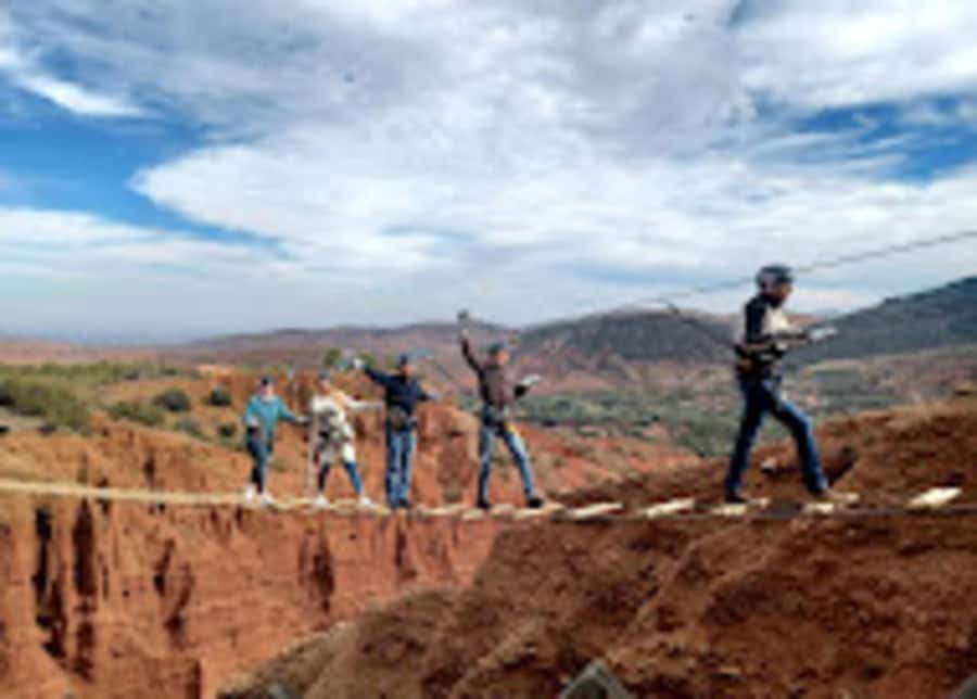 Marrakech: Zip-Line in the Atlas Mountains & Berber villages - Leaving Marrakech for Tahnaout and the Atlas foothills