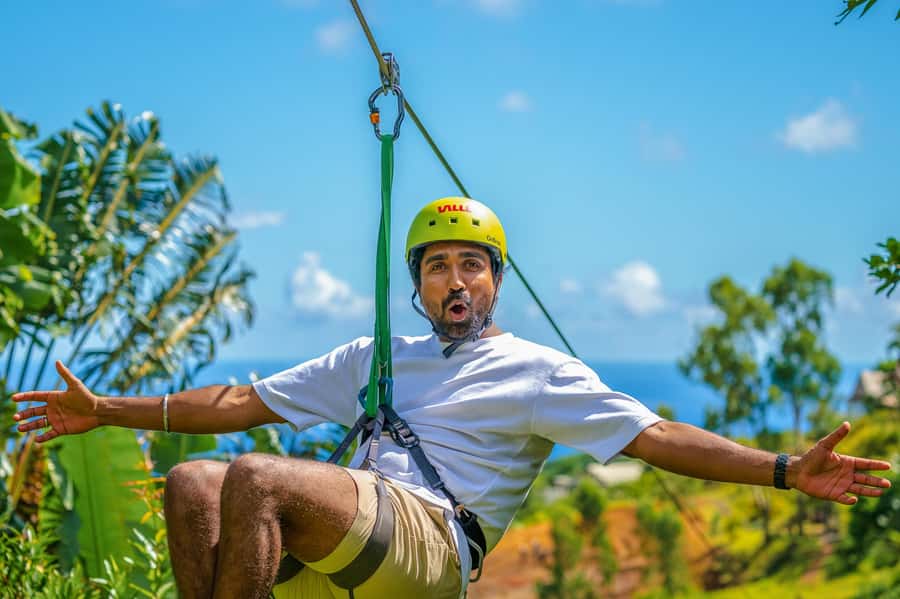 Mauritius: Vallé Advenature Park - Adventure Tour Zipline - Forest rides, endemic trees, and mountain views