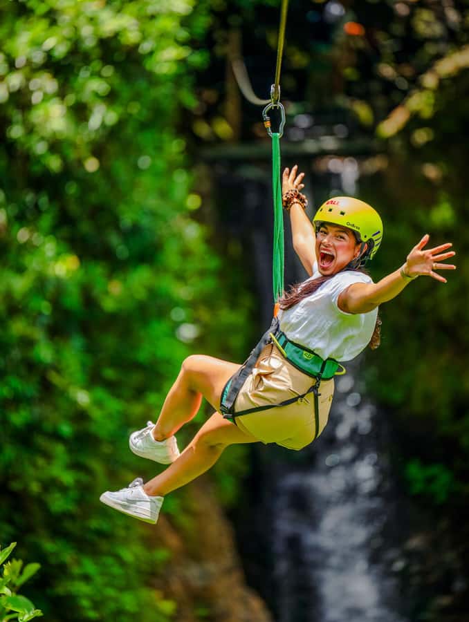 Mauritius: Vallé Advenature Park: Waterfall Zipline - The Ride: Forest Views, Falling Water, and a Short Burst of Speed