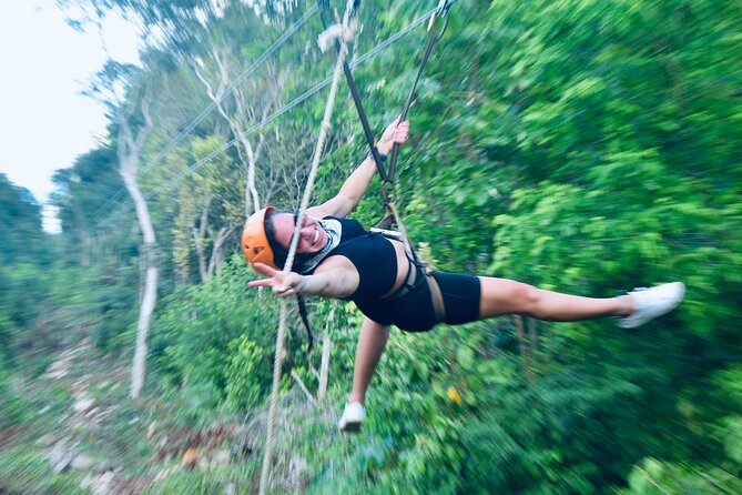 Maya Adrenaline: ATV, Ziplines & Cenote From Playa del Carmen. - Swimming in a sacred cenote