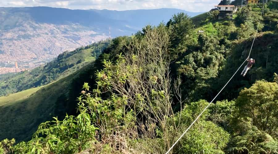 Medellin: Day Trip to Private Zipline and Waterfall Trek - The 50-Meter River Zip Line