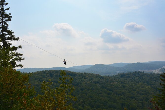 Mont-Catherine Ziplines - The 3,200-foot flight is the main event