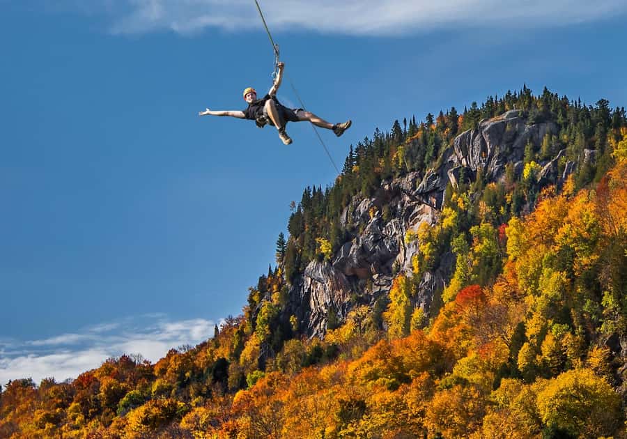 Mont-Catherine: Ziplines & Hike - Two mountain flights after a quiet forest climb