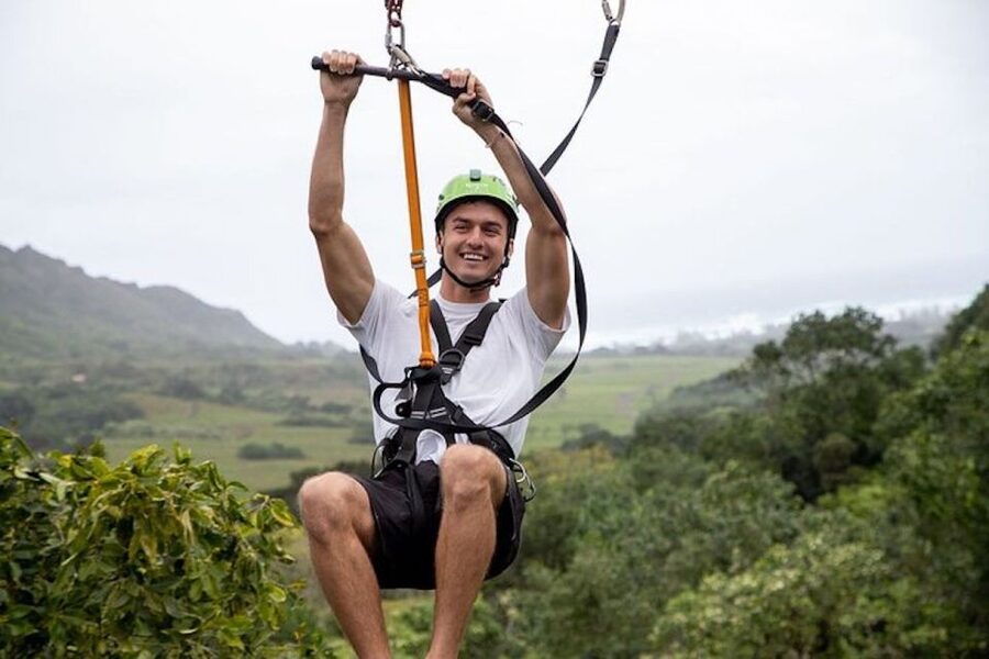 Oahu: Kualoa Jurassic Valley Zipline Tour - Flying over Jurassic Valley at Kualoa Ranch