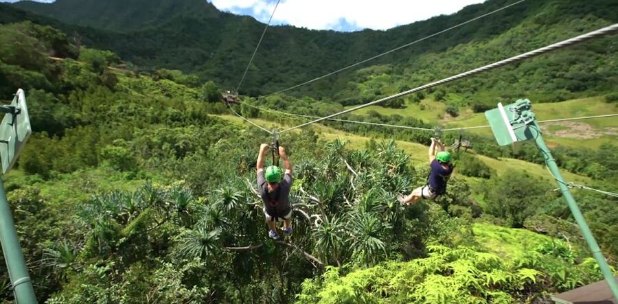 Oahu: Kualoa Jurassic Valley Zipline Tour - The movie connection: fun, but not the whole reason to go