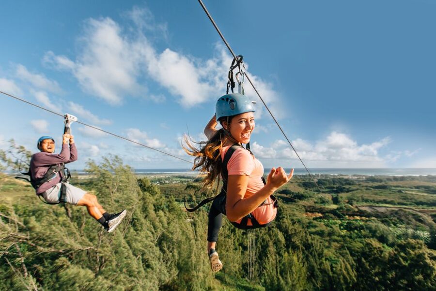 Oahu: North Shore Zip Line Adventure with ATV and Farm Tour - Starting above Keana Farms at 410 feet