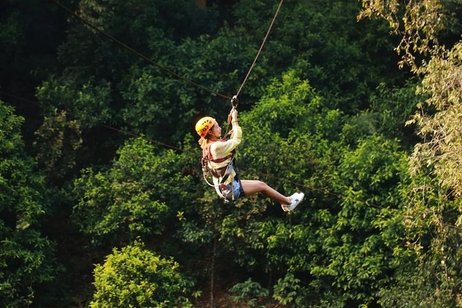 One Day Guided Tour: Kayaking, Zipline & Tubing In The Cave from Vang Vieng - Paddling the Nam Song for about seven kilometers