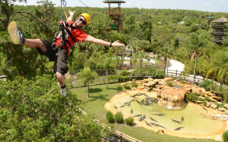 Orlando: Gatorland Zipline Adventure w/ Full-Day Park Access - Starting with the safety briefing and harness setup