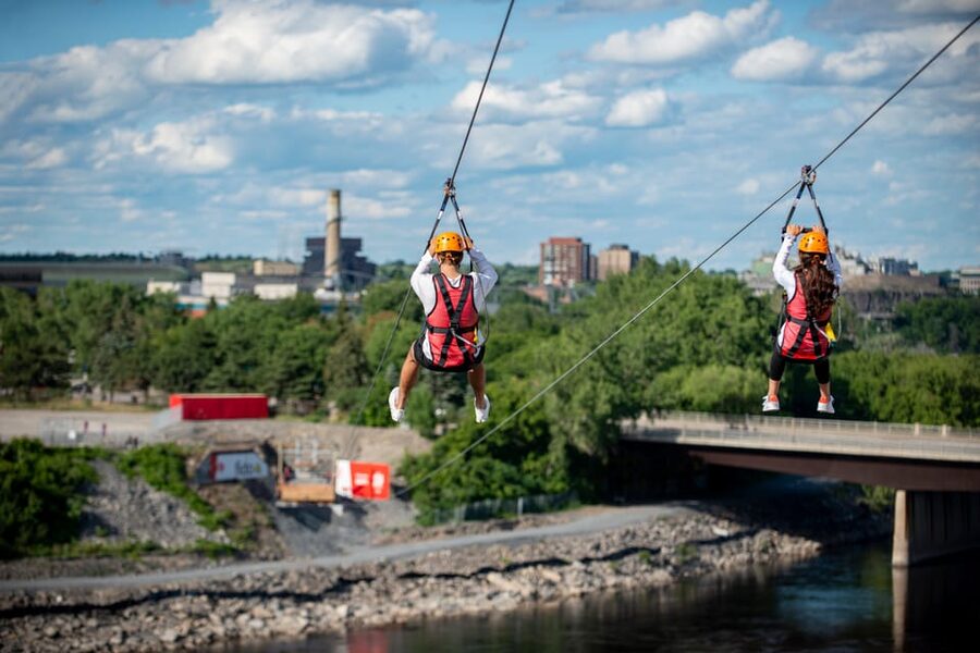 Ottawa: River Zipline Adventure - What you see from 120 feet above the Ottawa River