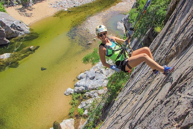 Outdoor Adventure includes Zip-line, Rappelling, Suspension Bridge & more - The rappel down a mountain wall