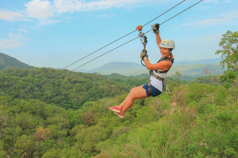 Outdoor Zipline Adventure - Waterfall rappelling and the wettest part of the day