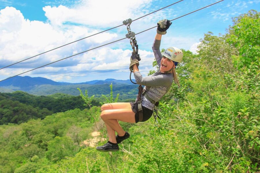 Outdoor Zipline Adventure - Water slides and the forest roller-coaster zipline