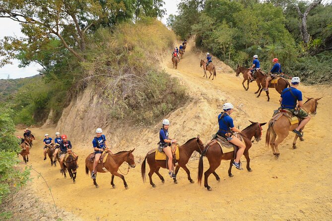 Outdoor Ziplining, Waterfalls & Speed boat in Puerto Vallarta - The mule ride into the Sierra Madre
