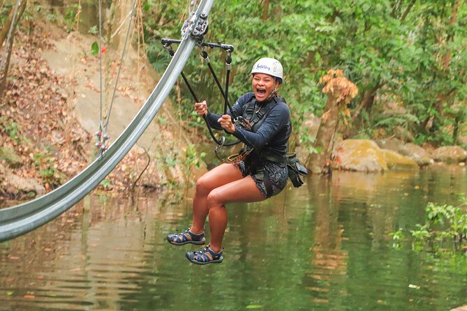 Outdoor Ziplining, Waterfalls & Speed boat in Puerto Vallarta - Waterfalls, rappelling, and the wet finish