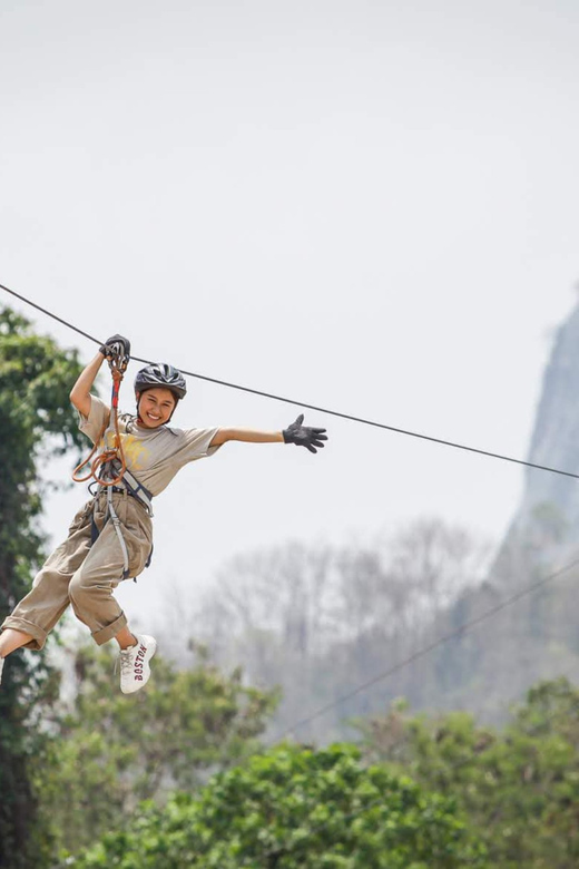 Pattaya: Zipline Adventure with 25 Platforms w/ Kids Option - Moving through the 25-platform course