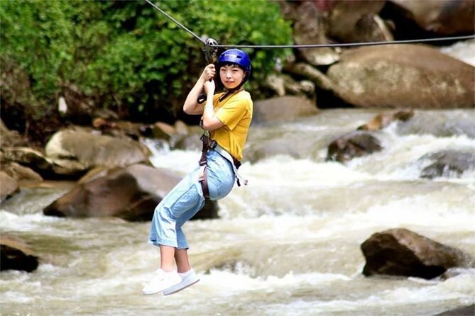 Phang Nga Tour with White Water Rafting and Zipline - Walking to the waterfall