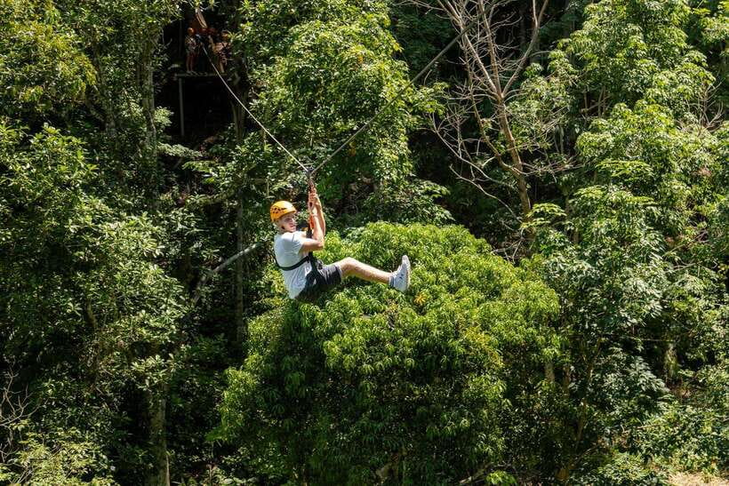 Phuket: Erawan Zipline Adventure with Ocean Views in Patong - The long zipline and the ocean outlook