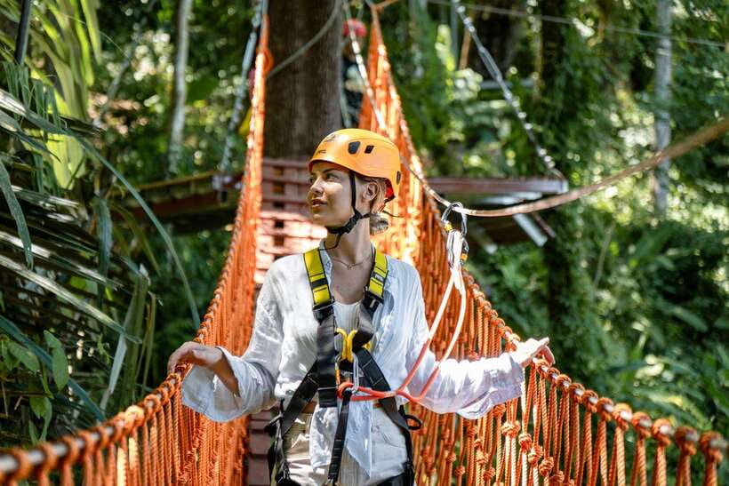 Phuket: Erawan Zipline Adventure with Ocean Views in Patong - Abseils, bridges, and unusual platforms