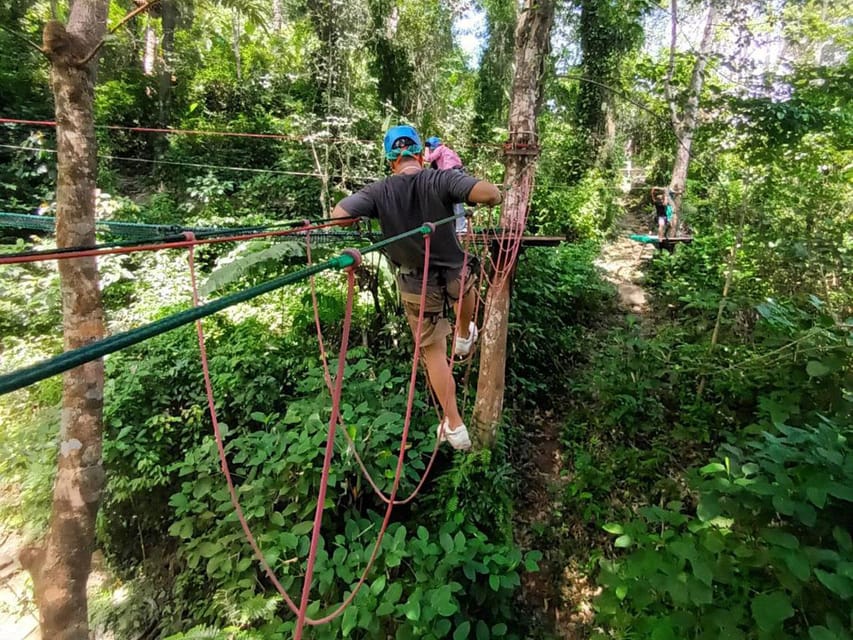 Phuket: Jungle Xtrem Adventures and Zipline Park - From hotel lobby to forest canopy