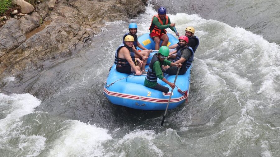 Phuket: Monkey Cave, Water Rafting, Zipline with ATV Option - The forest walk and waterfall stop
