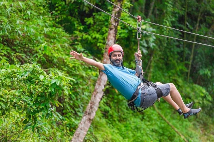 Phuket: Old Town + ATV 30Min Zipline 15Pform + Night Market - Fifteen zipline platforms above the trees