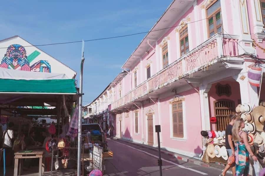 Phuket: Old Town + ATV 30Min Zipline 15Pform + Night Market - Phuket Old Town trades jungle action for old shophouses