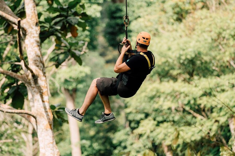 Phuket: Paradise Jungle Zipline Adventure - From hotel pickup to the mountain base